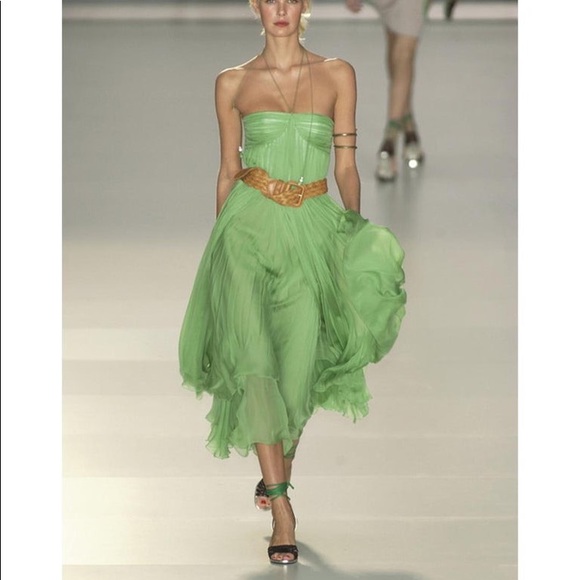 Chloe Phoebe Philo 2000s y2k green dress XS / 2 - Picture 1 of 5